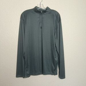 Bsn Performance Sportswear Men's‎ Shirt XL 1/4 Zip Dark Gray Long Sleeve